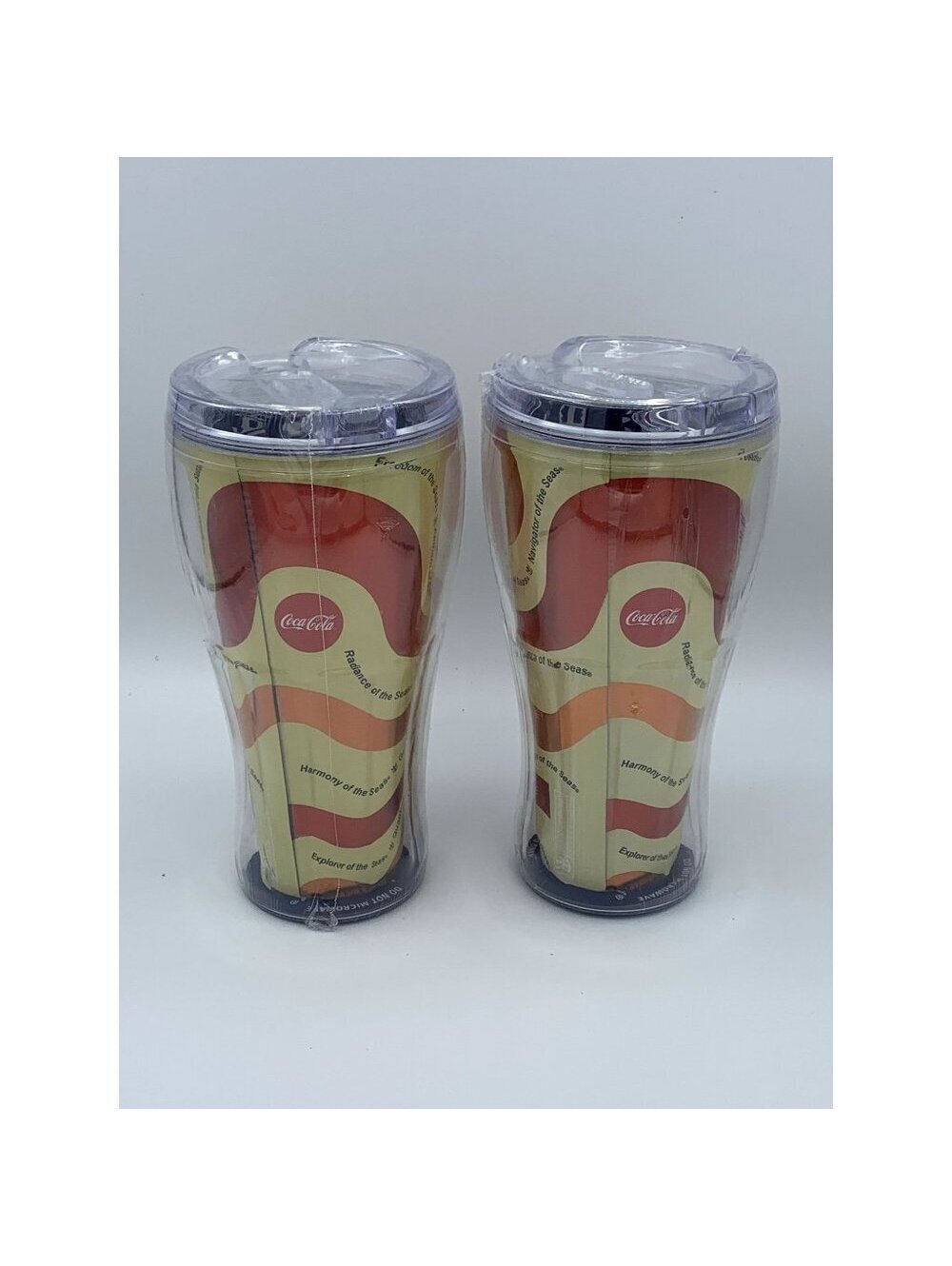 Royal Caribbean Coca-Cola Freestyle Souvenir Tumbler Cups 2 Pack Cruise